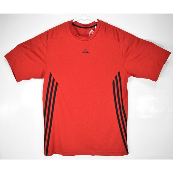 black red adidas shirt